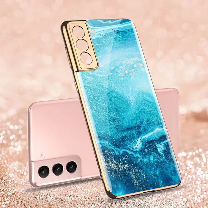 Tempered Glass Shockproof Hard Case for Samsung