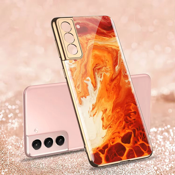 Tempered Glass Shockproof Hard Case for Samsung