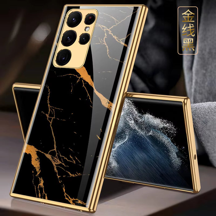 Tempered Glass Shockproof Hard Case for Samsung