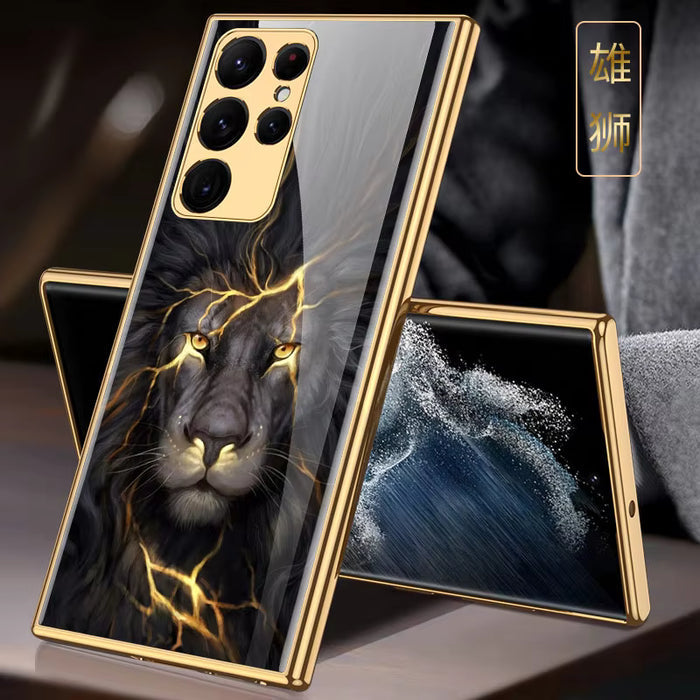 Tempered Glass Shockproof Hard Case for Samsung