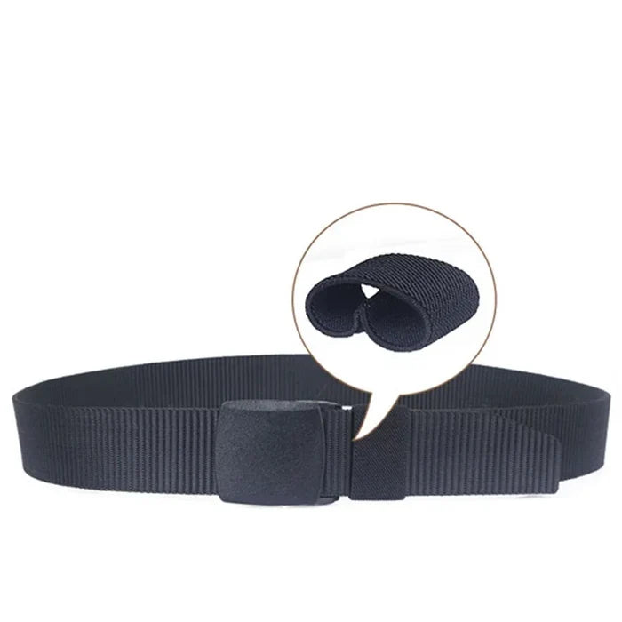Travel Security Nylon Canvas Belt With Hidden Money Pocket Cashsafe