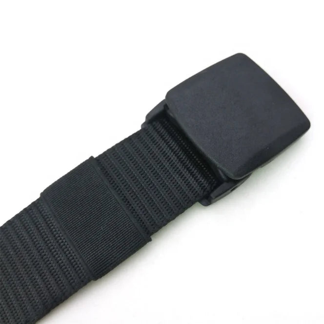 Travel Security Nylon Canvas Belt With Hidden Money Pocket Cashsafe