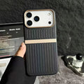 TravelStripe Mag Case – Suitcase Style Vertical Stripe Cover for iPhone