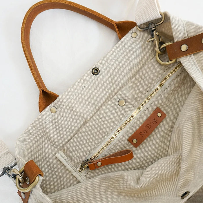 Trendy Canvas Tote & Shoulder Bag for Women