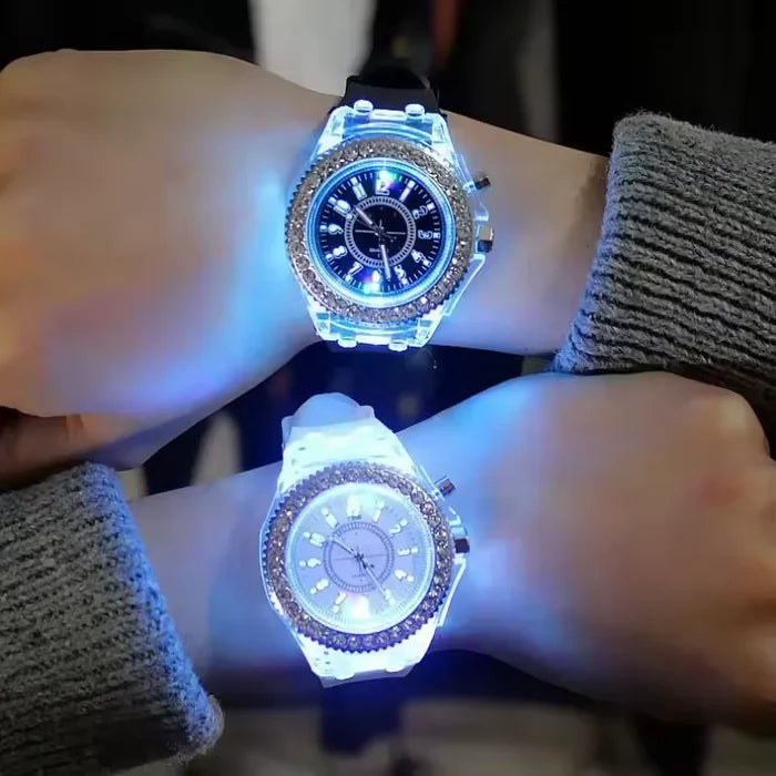 Trendy Fluorescent Couple Sport Watches