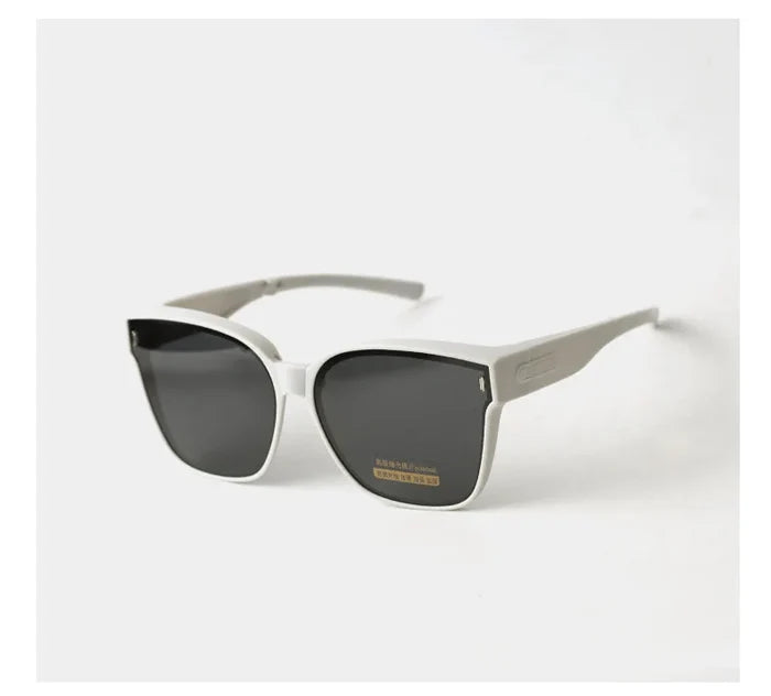 Trendy Foldable Women's Round Sunglasses
