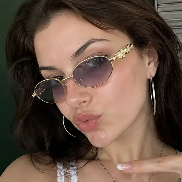 Trendy Luxury Snake Head Sunglasses Women Men Fashion