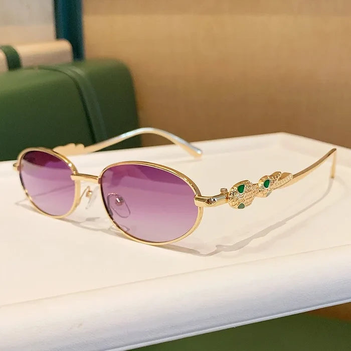 Trendy Luxury Snake Head Sunglasses Women Men Fashion