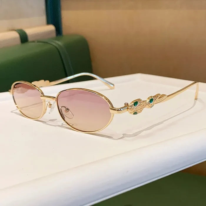 Trendy Luxury Snake Head Sunglasses Women Men Fashion