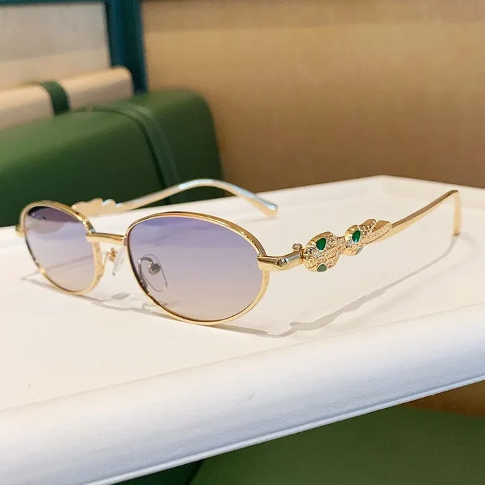 Trendy Luxury Snake Head Sunglasses Women Men Fashion