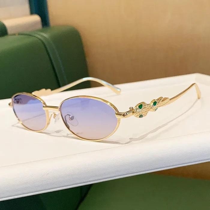 Trendy Luxury Snake Head Sunglasses Women Men Fashion