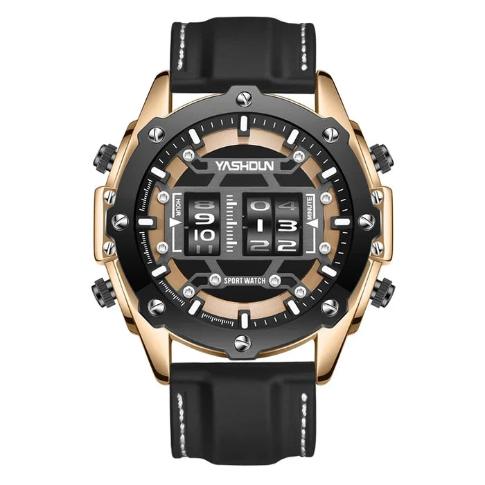 Trendy Personalized Multifunctional Men's Watch Sports Silicone Tape