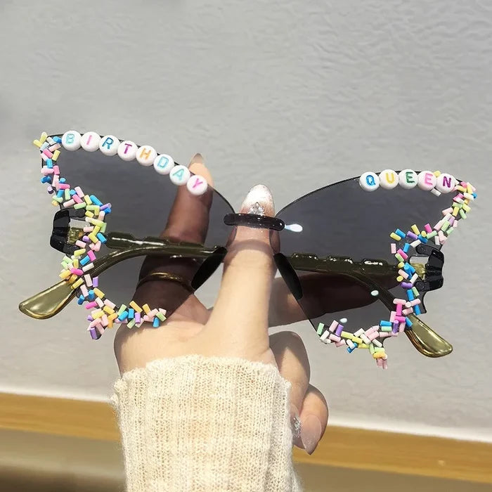 Trendy Rimless Women's Sunglasses with UV Protection