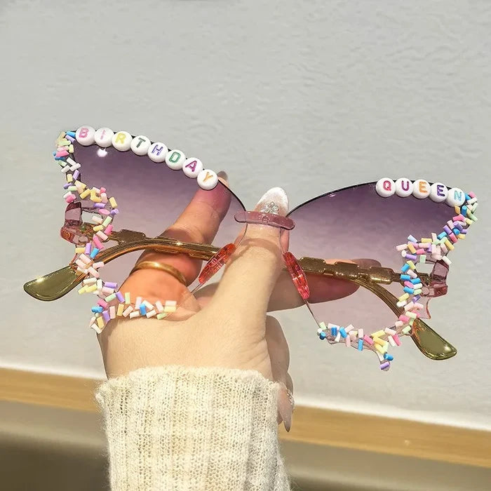 Trendy Rimless Women's Sunglasses with UV Protection