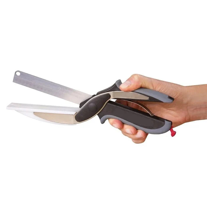 Two in One Kitchen Stainless Steel Scissor Vegetable 2 in 1 Scissors