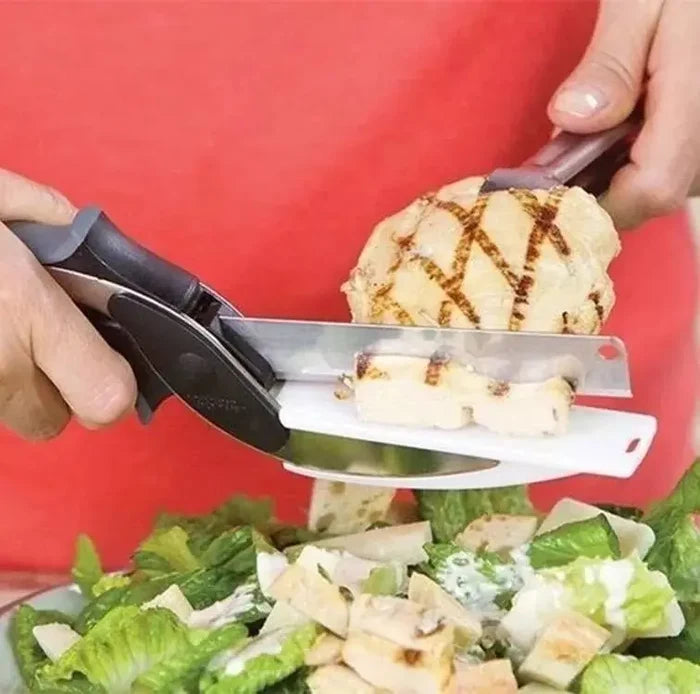 Two in One Kitchen Stainless Steel Scissor Vegetable 2 in 1 Scissors