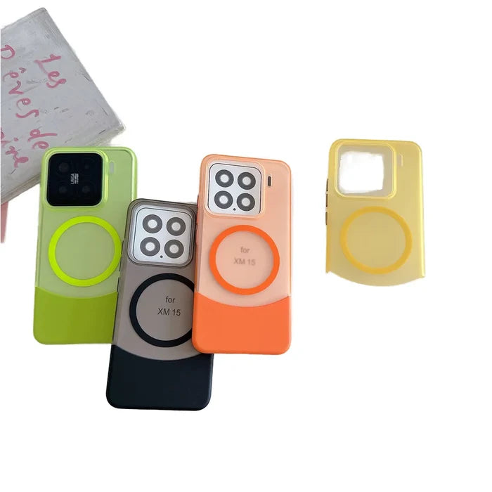 Two-in-One PC Hard Case Matte Ins Style Creative Hard Case with TPU Compatible Xiaomi Magnetic Phone