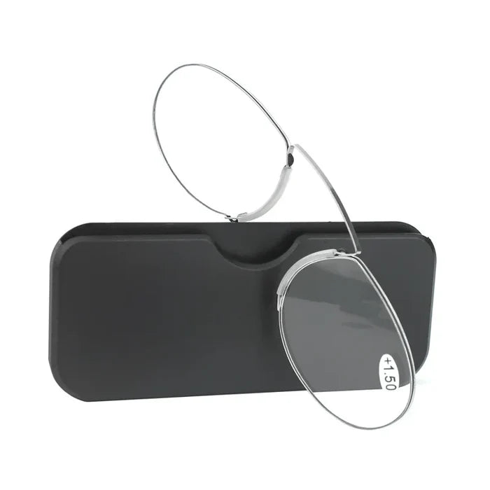 Ultra-Light Clip-On Reading Glasses with Mini Case