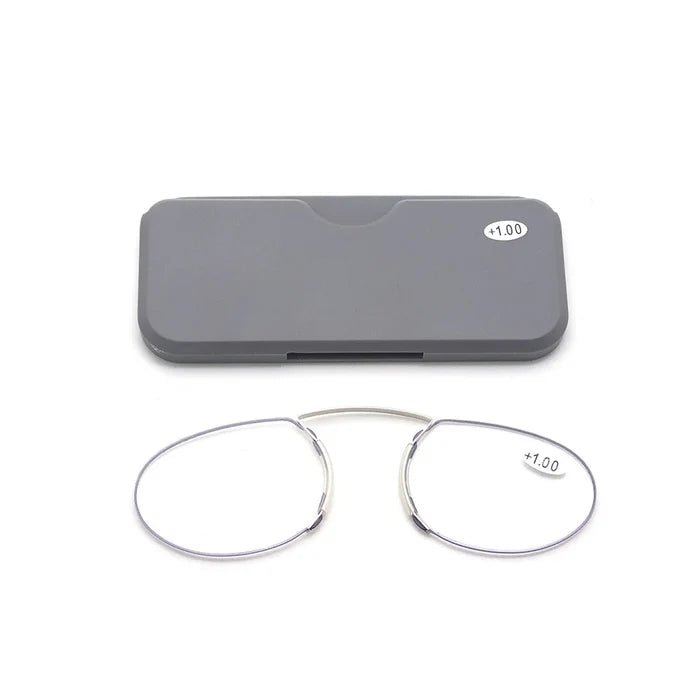 Ultra-Light Clip-On Reading Glasses with Mini Case