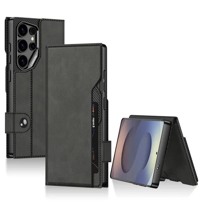 Ultra-Safe Frosted PC Case for for S25 Ultra with Dual Card Slots