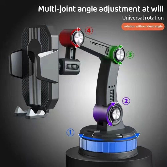 Ultra-Stable Motorcycle Phone Holder with Anti-Slip & Auto-Locking Mechanism