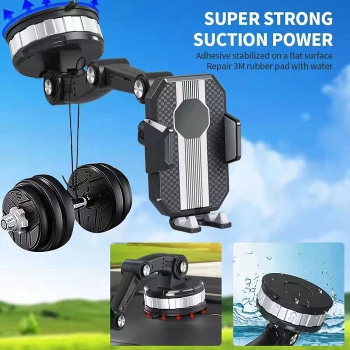 Ultra-Stable Motorcycle Phone Holder with Anti-Slip & Auto-Locking Mechanism