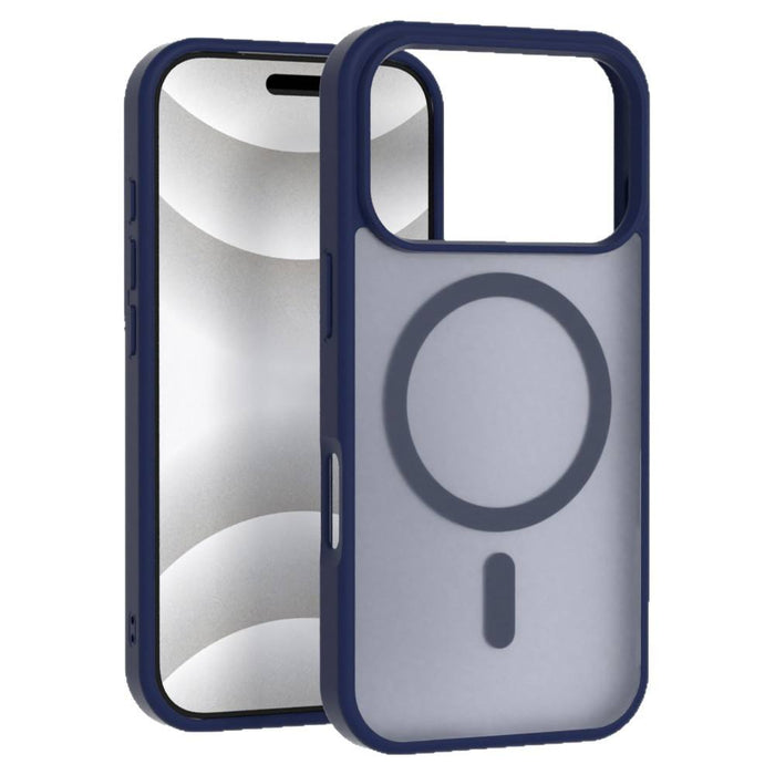 Ultra-Thin Frosted Magnetic iPhone Case – Skin-Feel Spray Cover with Metal Button for iPhone 17–13 Pro Max