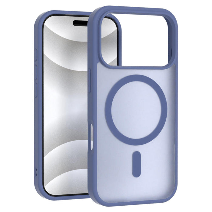 Ultra-Thin Frosted Magnetic iPhone Case – Skin-Feel Spray Cover with Metal Button for iPhone 17–13 Pro Max