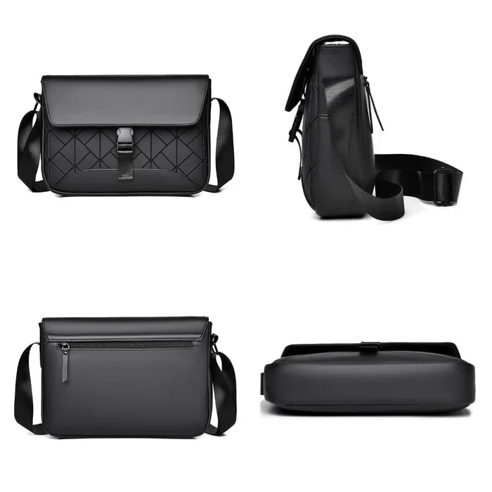 Unisex New PU Leather Crossbody Bag with Fashionable Design,