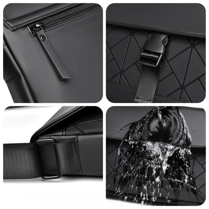 Unisex New PU Leather Crossbody Bag with Fashionable Design,