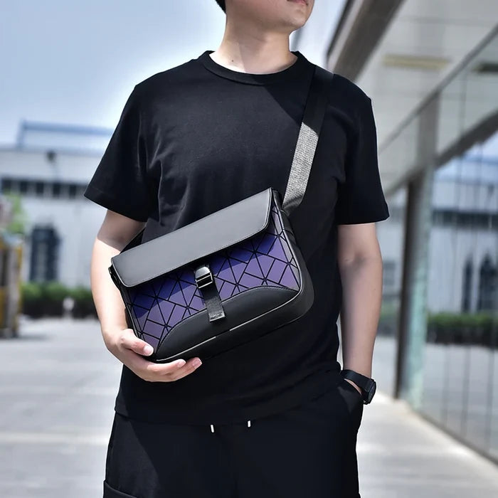 Unisex New PU Leather Crossbody Bag with Fashionable Design,