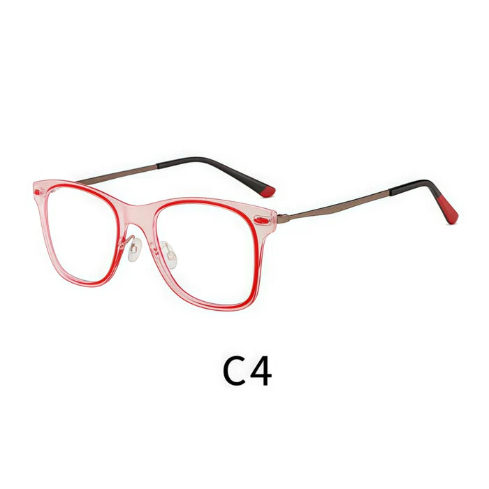 Unisex Square-Frame HD Reading Glasses for Oval Face