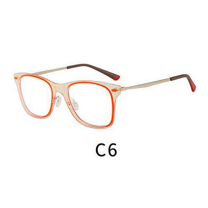 Unisex Square-Frame HD Reading Glasses for Oval Face