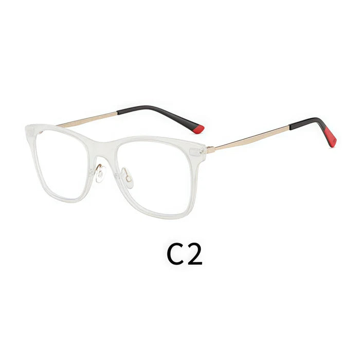 Unisex Square-Frame HD Reading Glasses for Oval Face