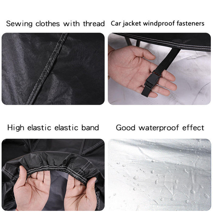Universal Motorcycle Cover – Waterproof, Dustproof, and UV-Resistant Outdoor Full Body Protection