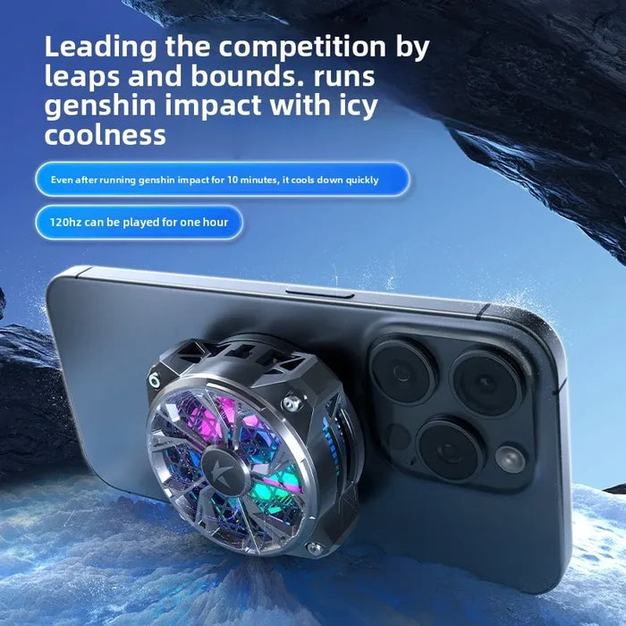 Universal Smartphone Cooling Fan with Wired Charging