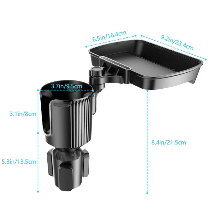 Upgrade 3-in-1 Multi-Function Car Food Table Tray Organizer