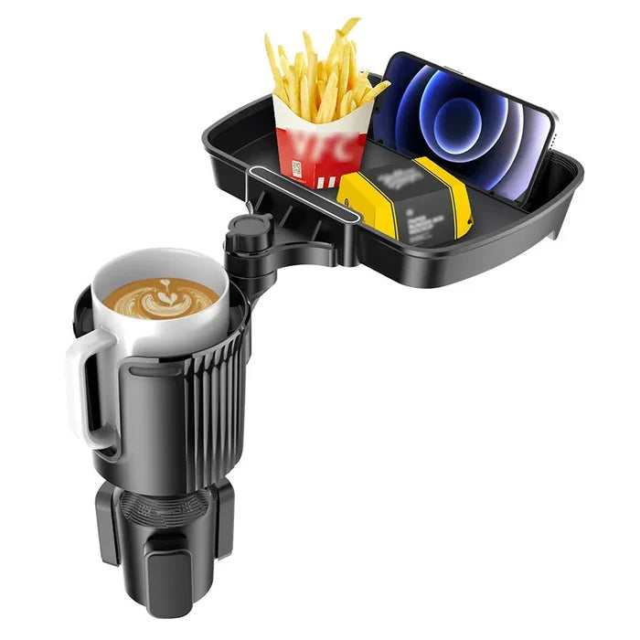Upgrade 3-in-1 Multi-Function Car Food Table Tray Organizer