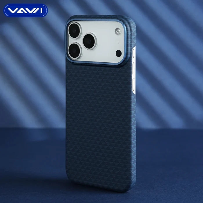 VAWI B343 Triangular Carbon Fiber Magnetic Phone case for iPhone 17