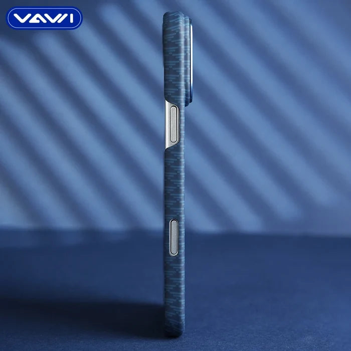 VAWI B343 Triangular Carbon Fiber Magnetic Phone case for iPhone 17