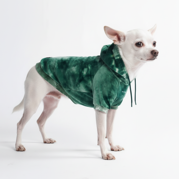 Velvet Emerald Green Hoodie||size:S