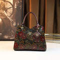 Vintage Carved Women's Luxury Bucket Bag