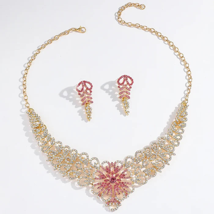 Vintage Diamond Bridal Jewelry Set