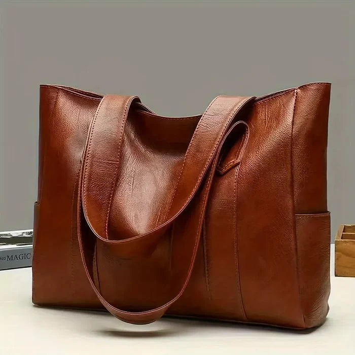Vintage Retro Vegan Shoulder Bag Large Capacity Women's Casual