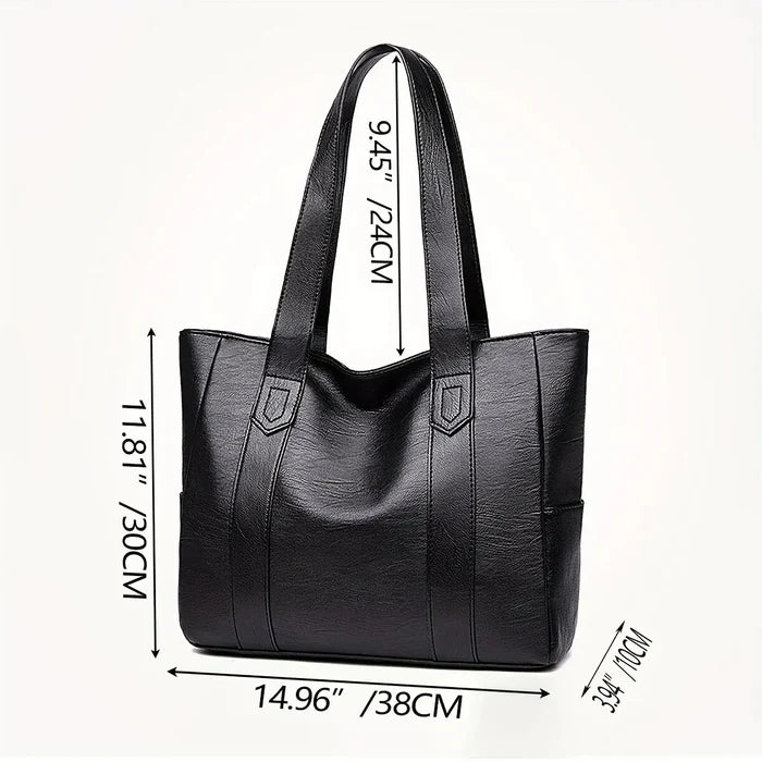 Vintage Retro Vegan Shoulder Bag Large Capacity Women's Casual
