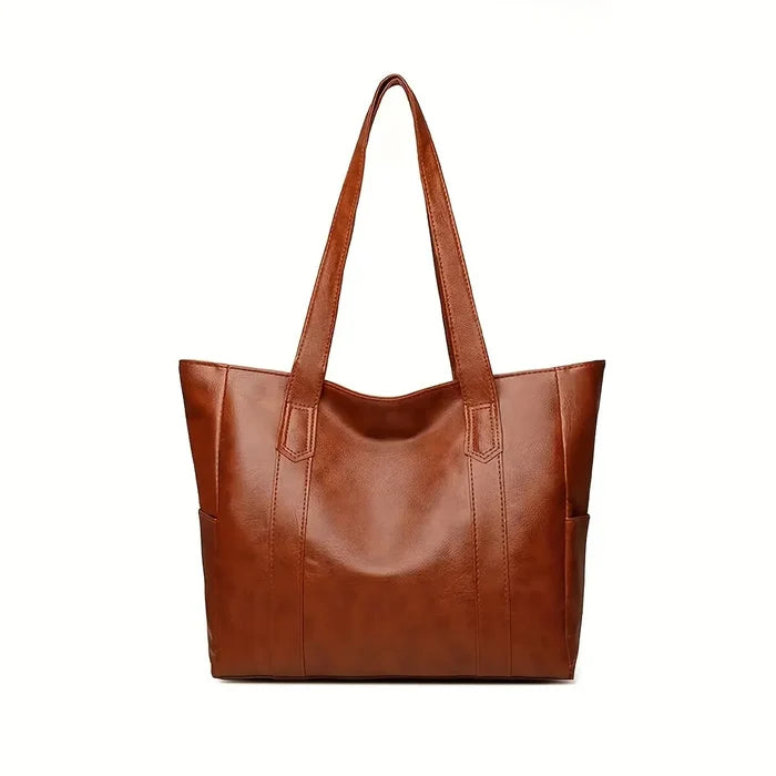 Vintage Retro Vegan Shoulder Bag Large Capacity Women's Casual