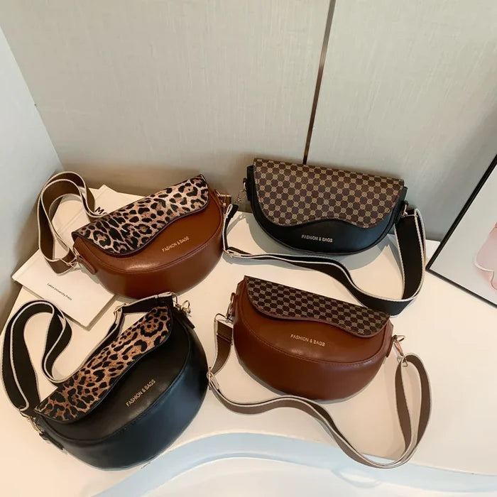 Vintage Texture Single Shoulder Bag for Women New Trendy