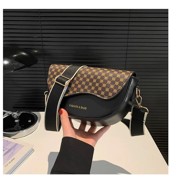 Vintage Texture Single Shoulder Bag for Women New Trendy