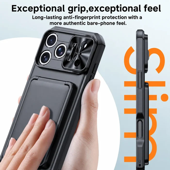 Wallet Shockproof Cover Anti-fingerprint Luxury Card Holder Phone