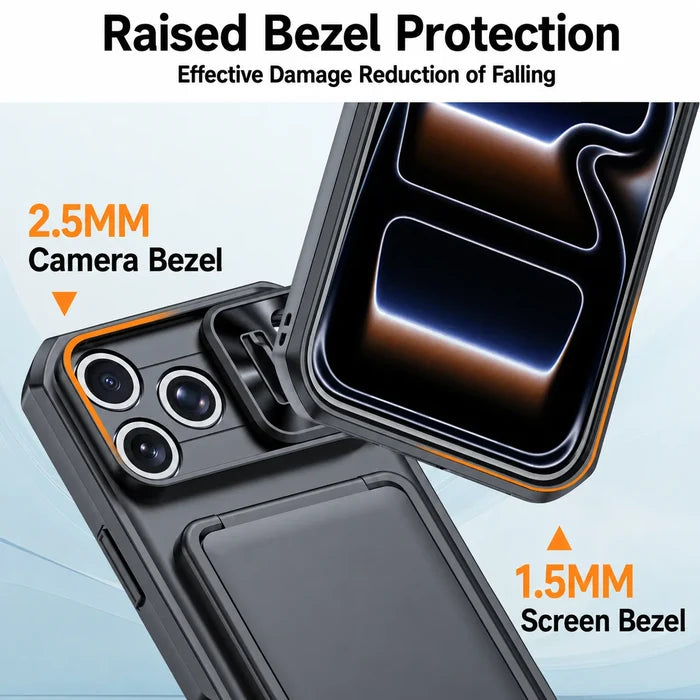 Wallet Shockproof Cover Anti-fingerprint Luxury Card Holder Phone